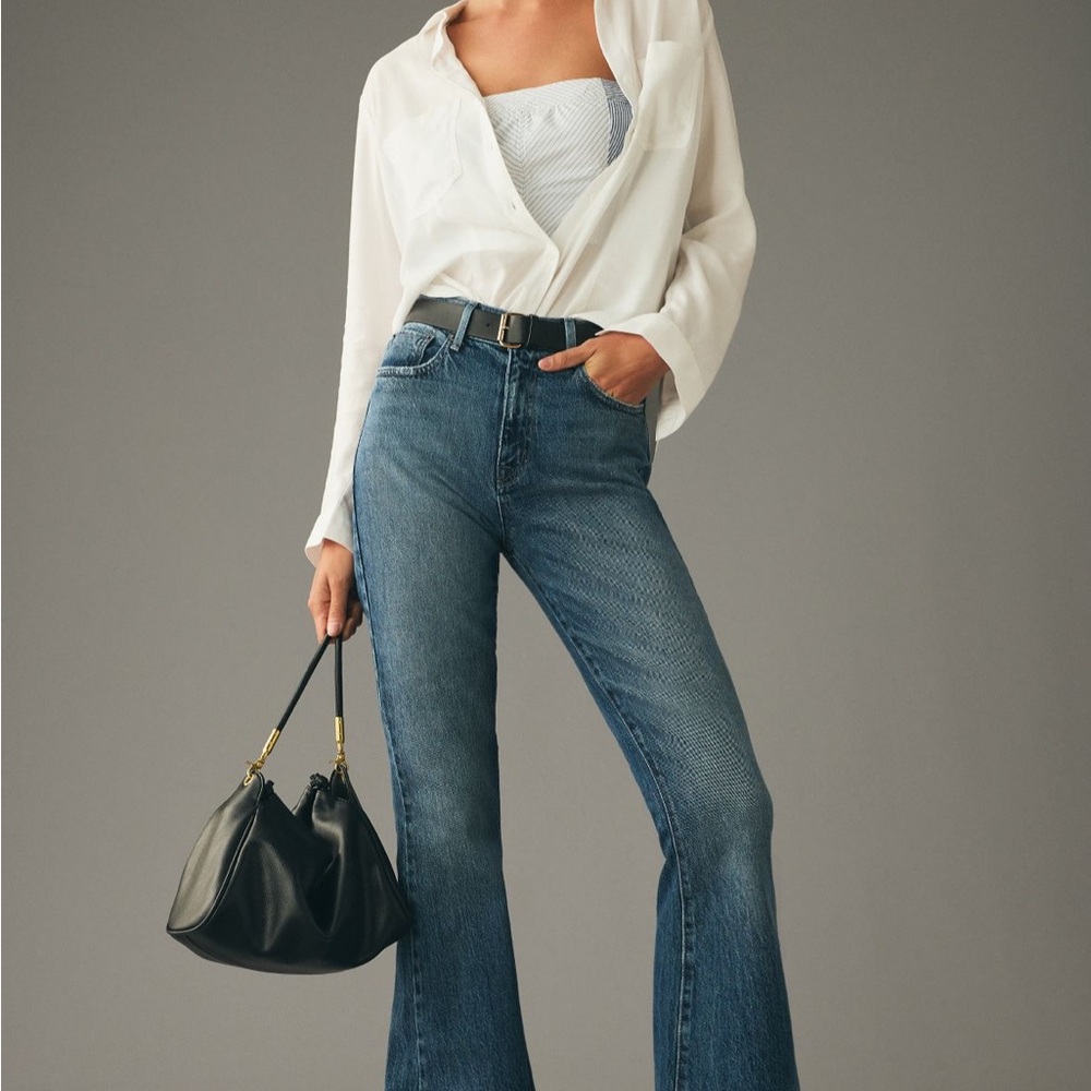 Boot cut flare jeans.